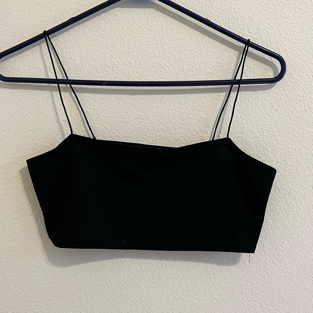 Boohoo Black Bra Top